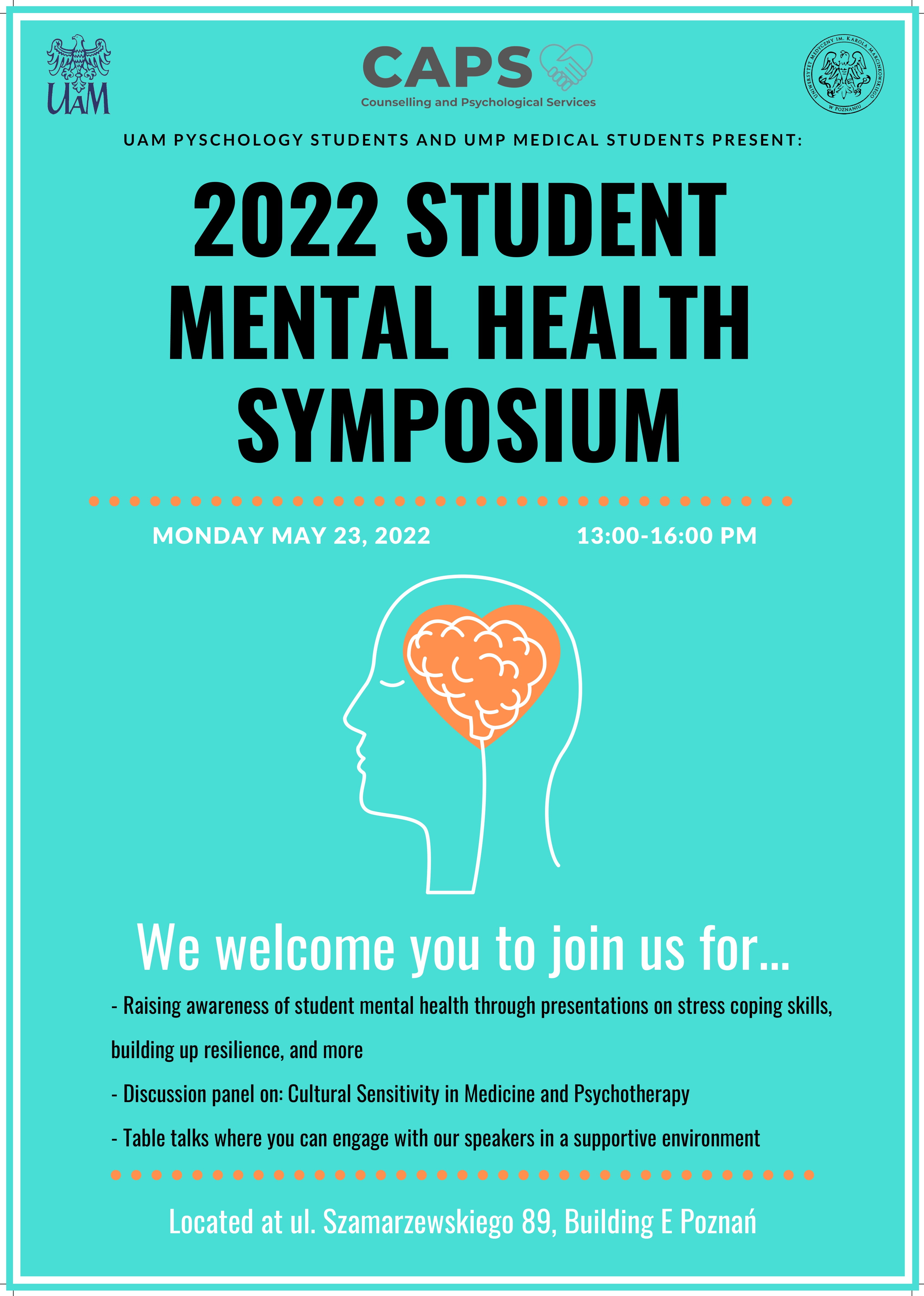 2022 Student mental health symposium